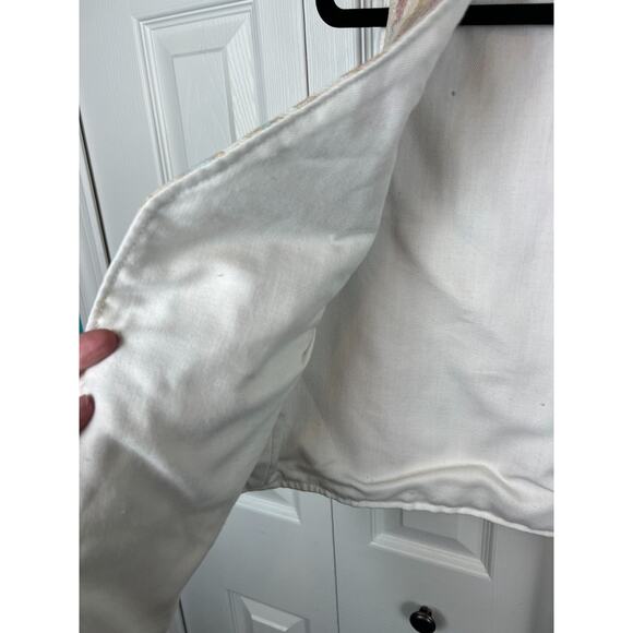 Vintage Southwestern Ikat Vest Womens Large Open Front Cotton Blend Boho - Picture 5 of 8